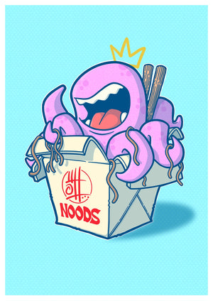 Uh Oh Noods print for sale