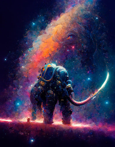 Elephant Journey in the Deep Galaxy by Noroi - the-subversiv-collective