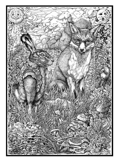 Everyone Loved the Hares New Town Coat But The Fox Was Excitedly Jealous by Jeremy Beswick - the-subversiv-collective